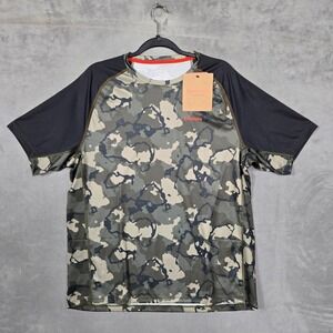 Simms Fishing Mens Large Challenger Solar Camo‎ UPF 30 T Shirt NWT